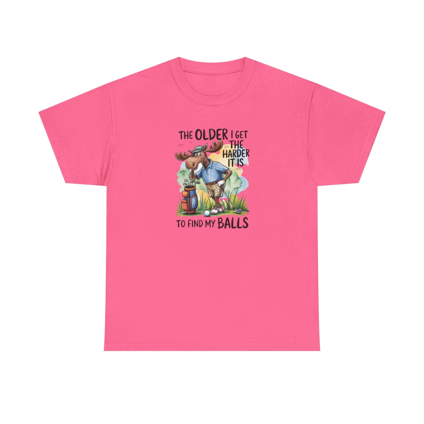 "The Older I Get the Harder It Is to Find My Balls" Funny Golf Shirt — Golf Humor T-Shirt