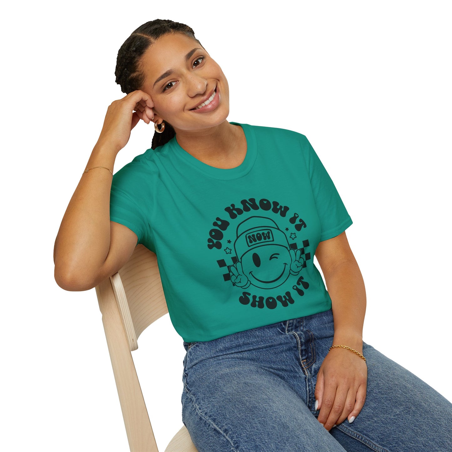 You Know It, Now Show It T-shirt - State Testing T-shirts - Winky Eye Smiley Face