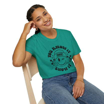 You Know It, Now Show It T-shirt - State Testing T-shirts - Winky Eye Smiley Face