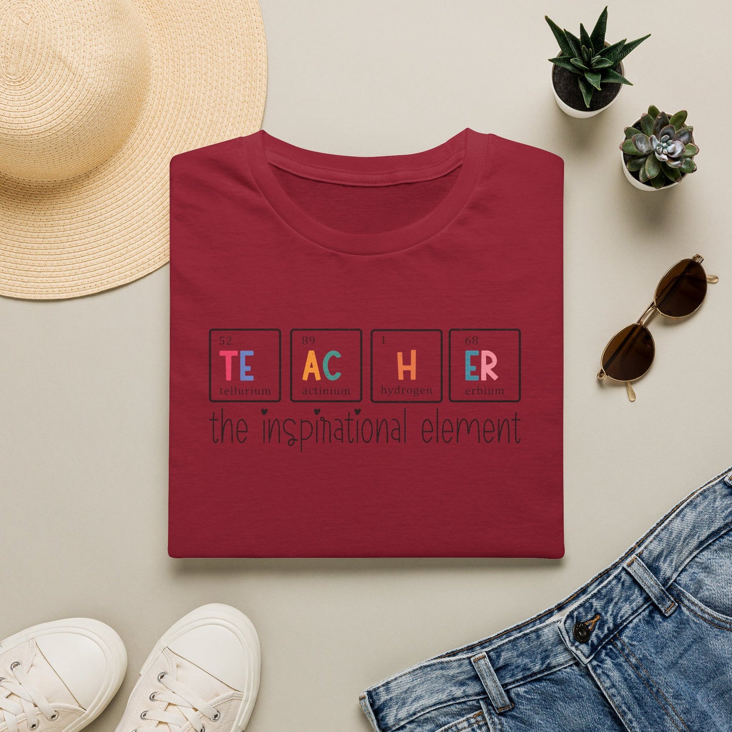Teacher Periodic Table Shirt | Teacher The Inspirational Element Graphic Tee | Science Teacher Gift
