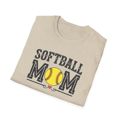 Softball Mom Shirt – Vintage Style Game Day Tee, Softball Mom Graphic T-Shirt, Sports Mom Gift, Women’s Softball Season Apparel