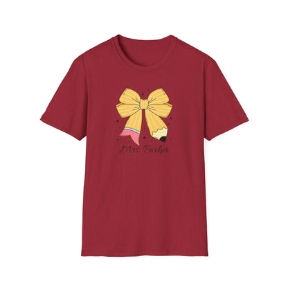 Personalized Pencil Bow Tee