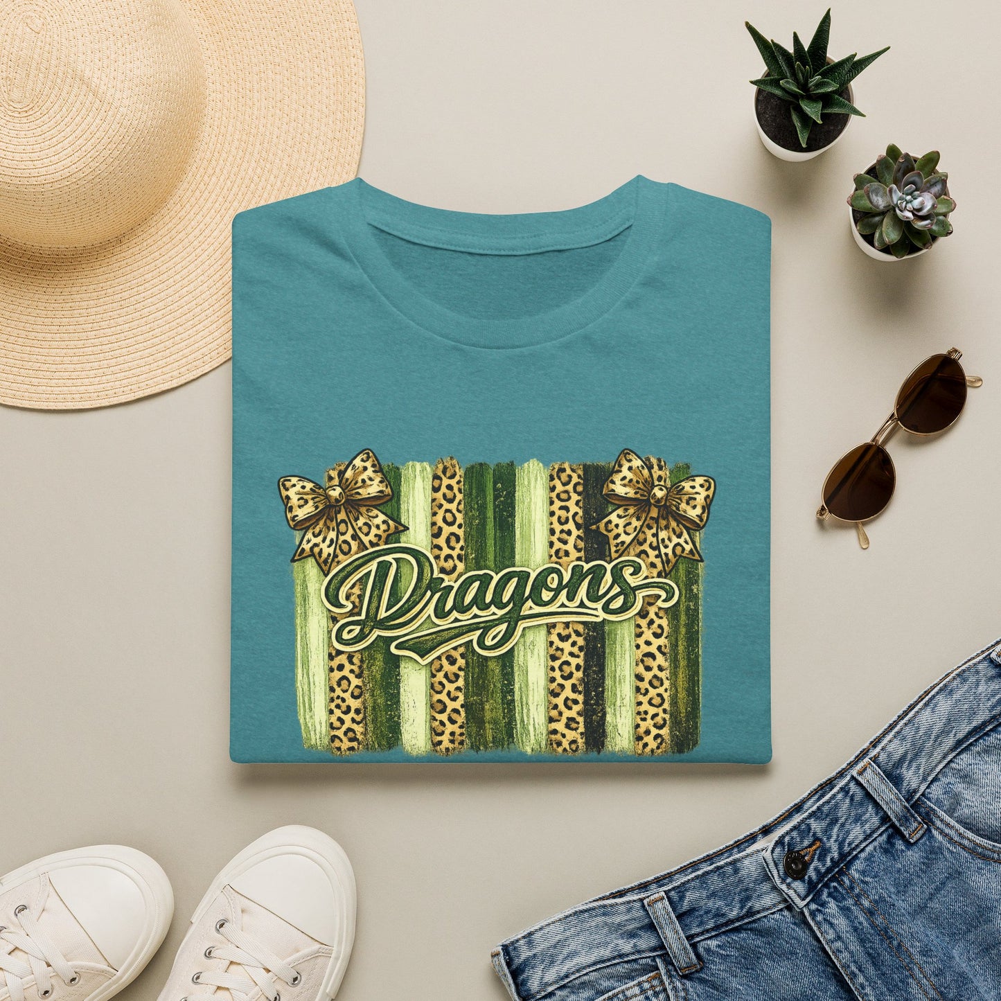 School Spirit Collection - Leopard Stripe T-Shirt