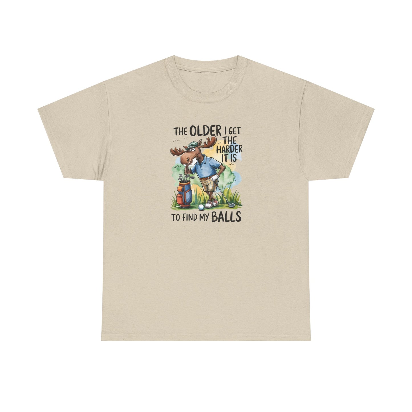 "The Older I Get the Harder It Is to Find My Balls" Funny Golf Shirt — Golf Humor T-Shirt
