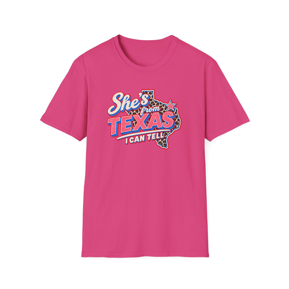 She’s From Texas I Can Tell Shirt | Retro Western Texas Graphic Tee | Southern Cowgirl T-Shirt