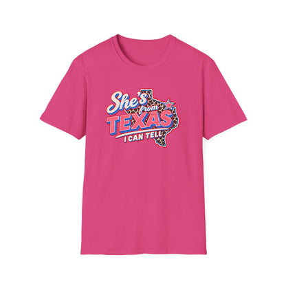 She’s From Texas I Can Tell Shirt | Retro Western Texas Graphic Tee | Southern Cowgirl T-Shirt