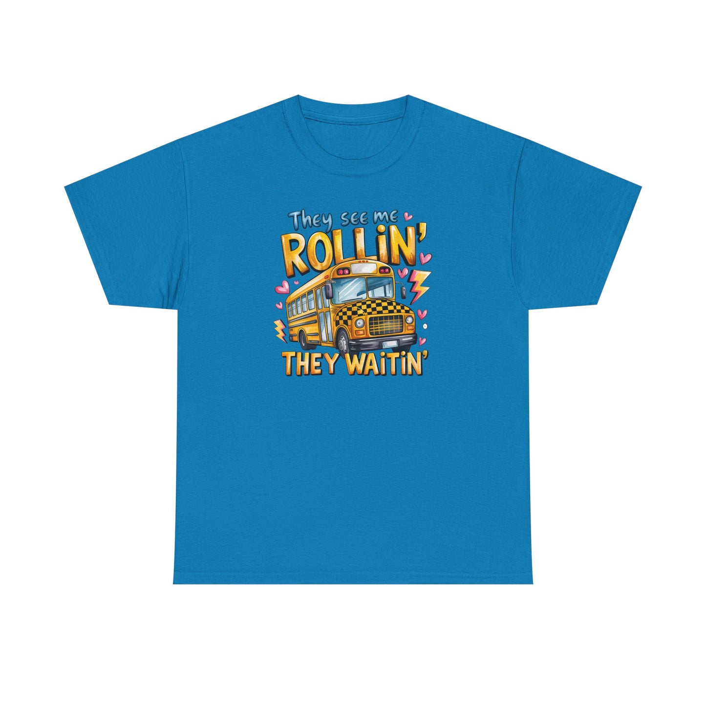 They See Me Rollin’ – Funny Teacher Bus Tee