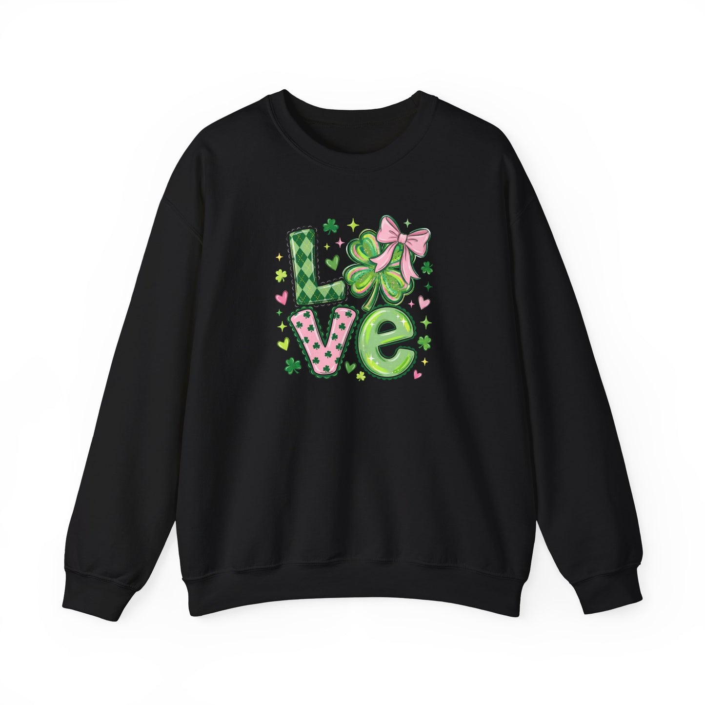 Love & Lucky Shamrock Sweatshirt – St. Patrick’s Day Cute Clover Pullover