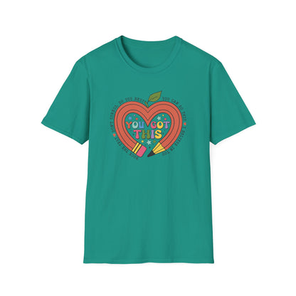 You Got This -Full of Love Pencil State Testing Teacher Shirt – “You Got This” Graphic Tee, Cute Educator T-Shirt, Funny Classroom Apparel