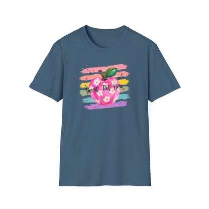 Personalized Teacher Apple Shirt | Custom Teacher Name or Grade Level Tee