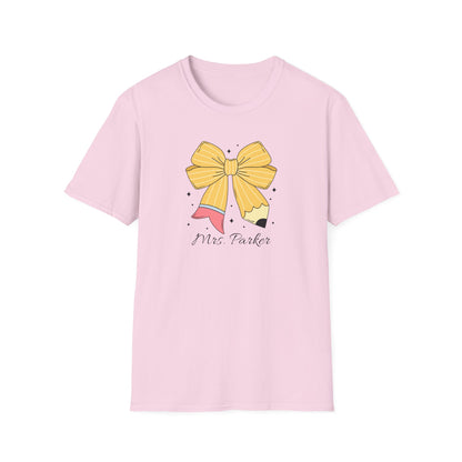 Personalized Pencil Bow Tee