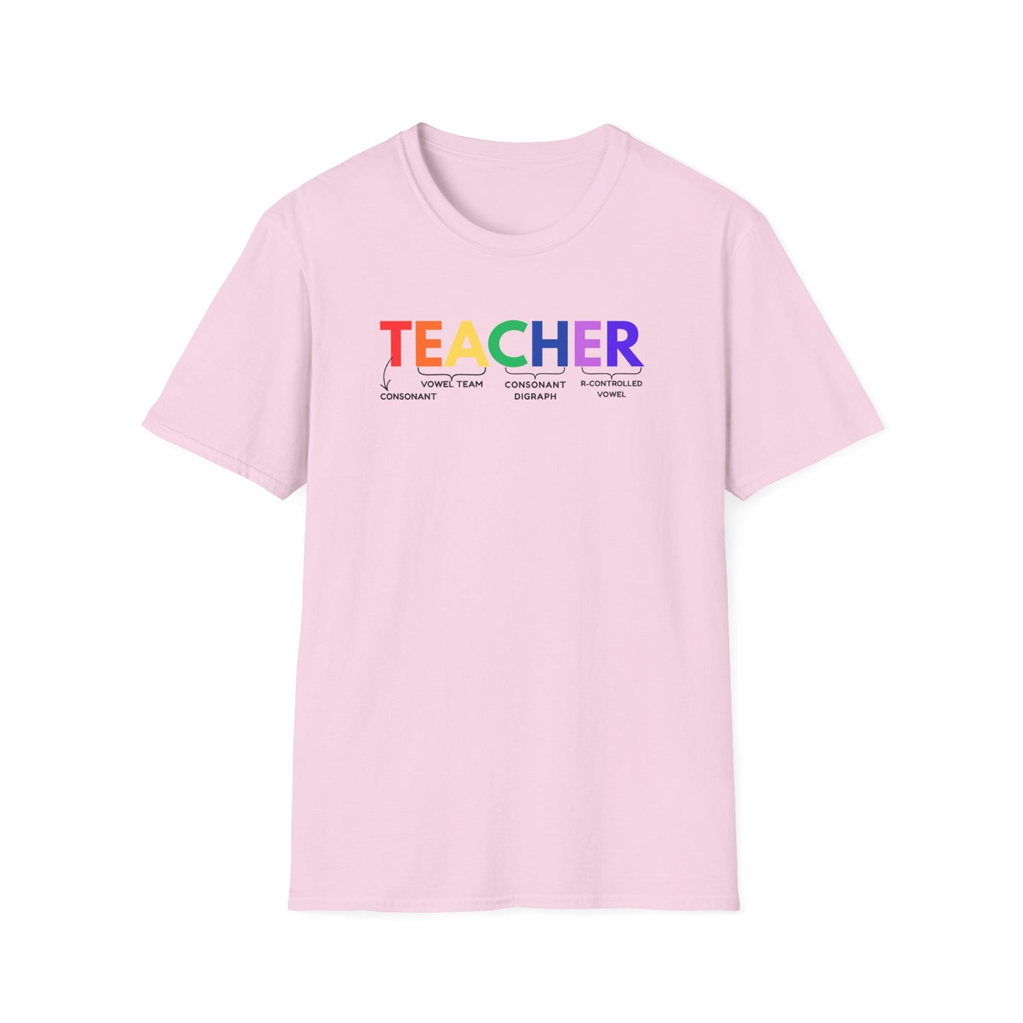 "TEACHER" Phonics Word Segmentation Shirt – Spelling Rules Edition