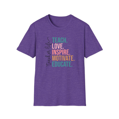 Teach Love Inspire Motivate Educate Shirt