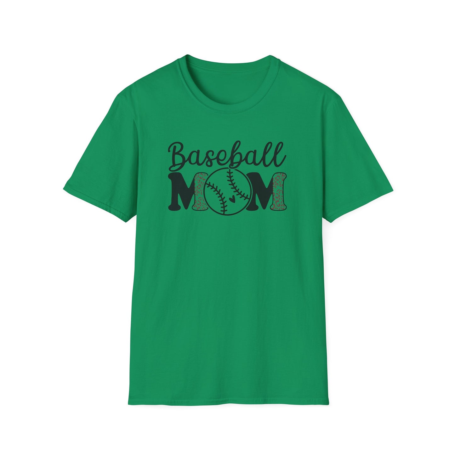 Baseball Mom Leopard Print Shirt – Cute Game Day Sports Mom Tee | Trendy Baseball Mama Graphic T-Shirt