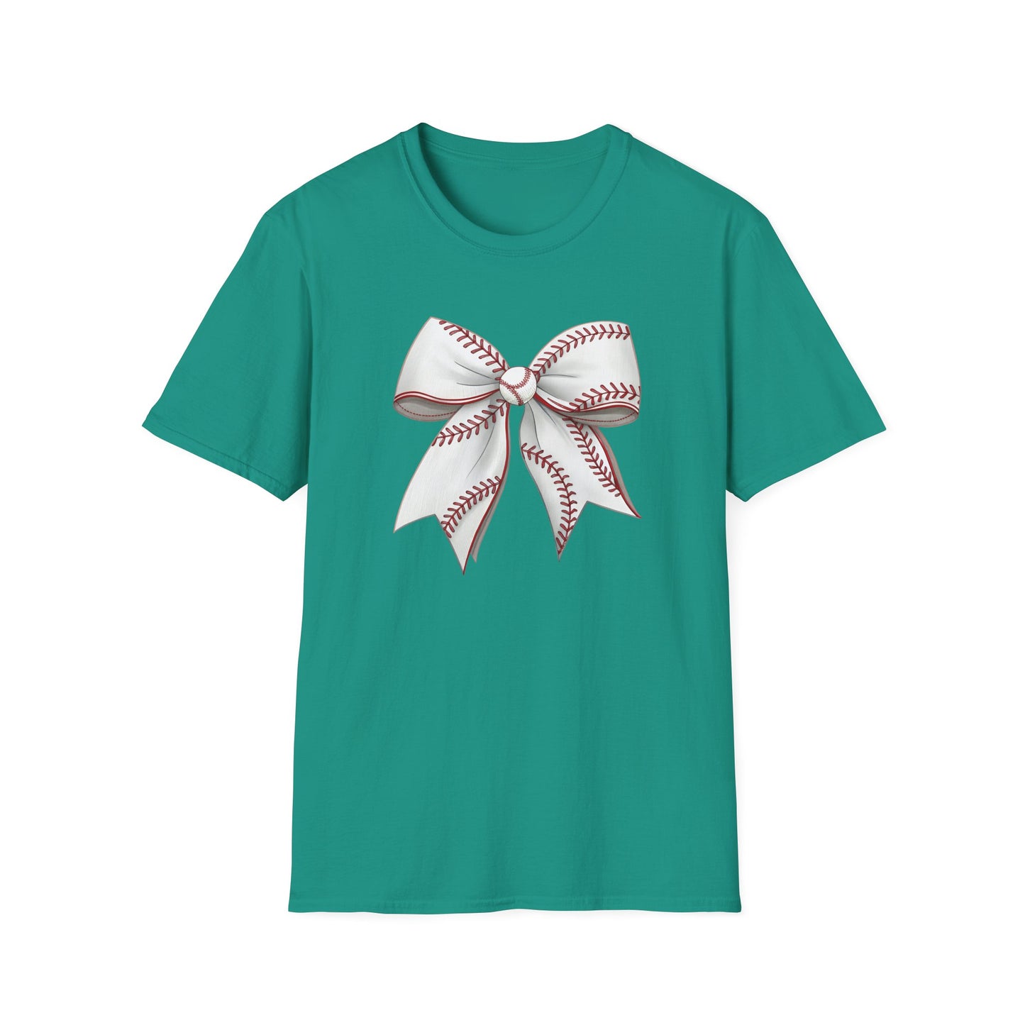 Baseball Bow Shirt – Cute Baseball Graphic Tee for Women | Softball Bow Game Day Shirt | Sports Mom Trendy T-Shirt