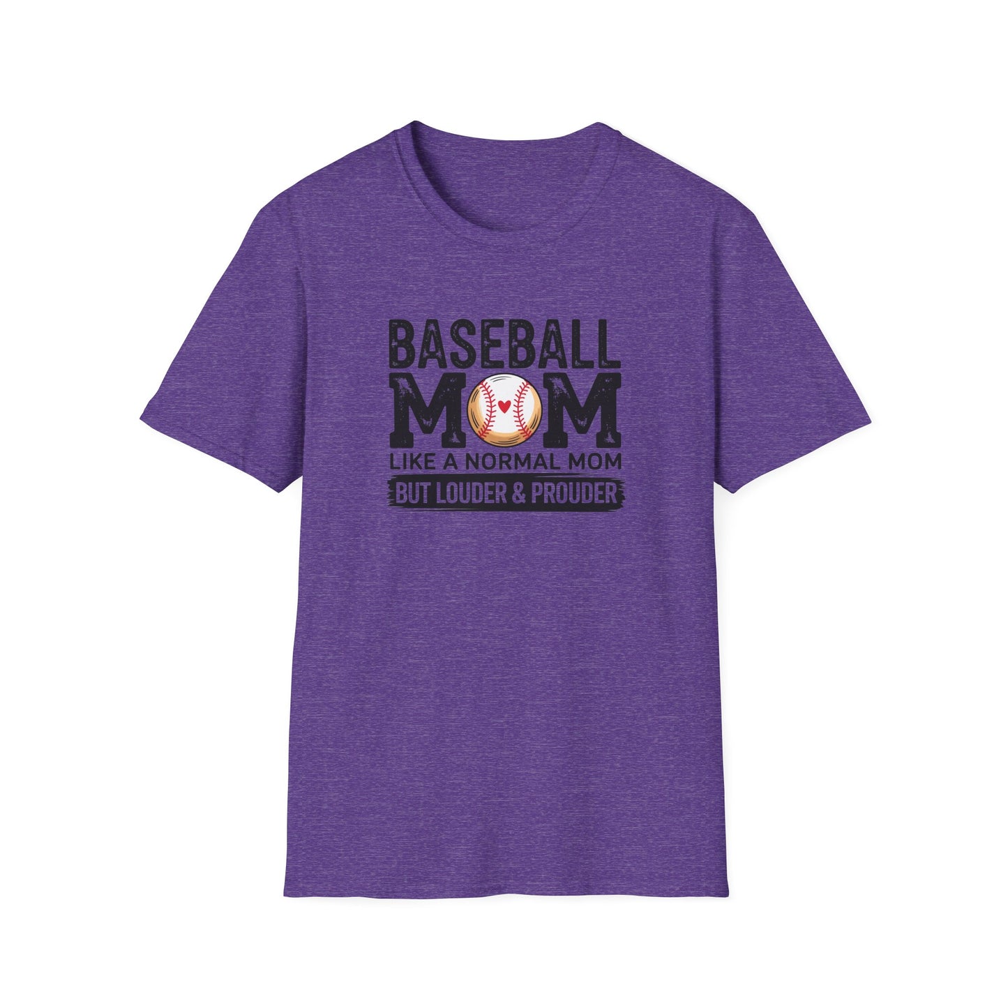 Baseball Mom Shirt – Loud & Proud Baseball Mom Graphic Tee, Funny Sports Mom Game Day Shirt, Baseball Season Fan Apparel