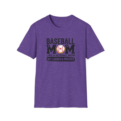 Baseball Mom Shirt – Loud & Proud Baseball Mom Graphic Tee, Funny Sports Mom Game Day Shirt, Baseball Season Fan Apparel