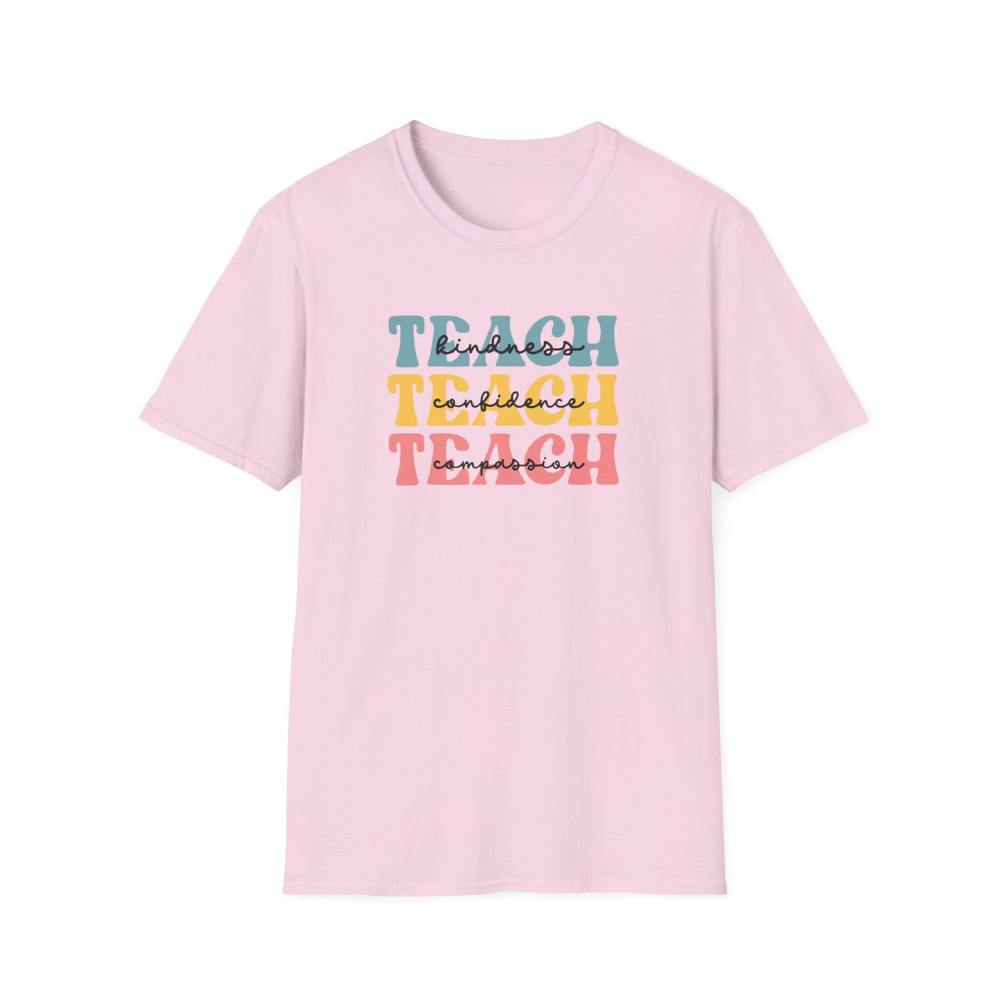 Teach Retro Stack T-Shirt — Vintage Teacher Appreciation Tee