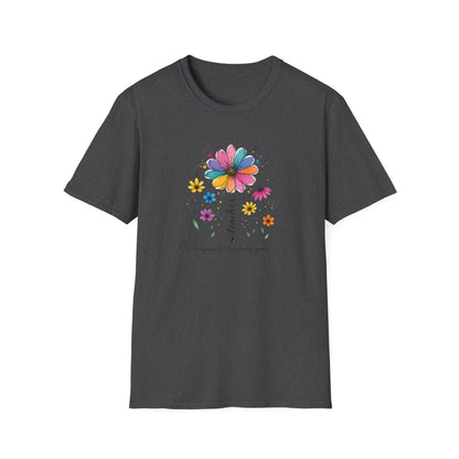 Helping Little Minds Grow Teacher Shirt | Floral Teacher Tee | Colorful Wildflower Teacher Shirt