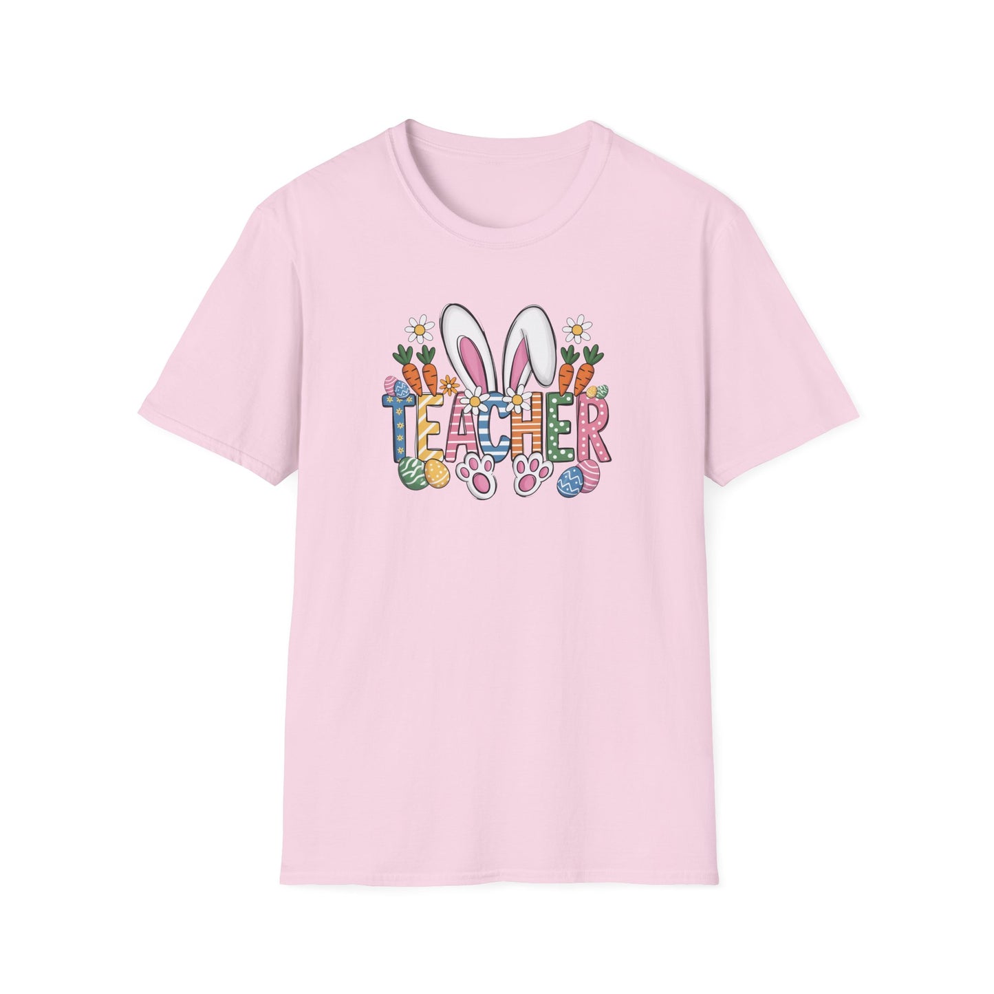 Teacher Easter Shirt, Bunny Ear Teacher T-Shirt, Cute Easter Teacher Gift, Spring School Shirt, Easter Classroom Outfit