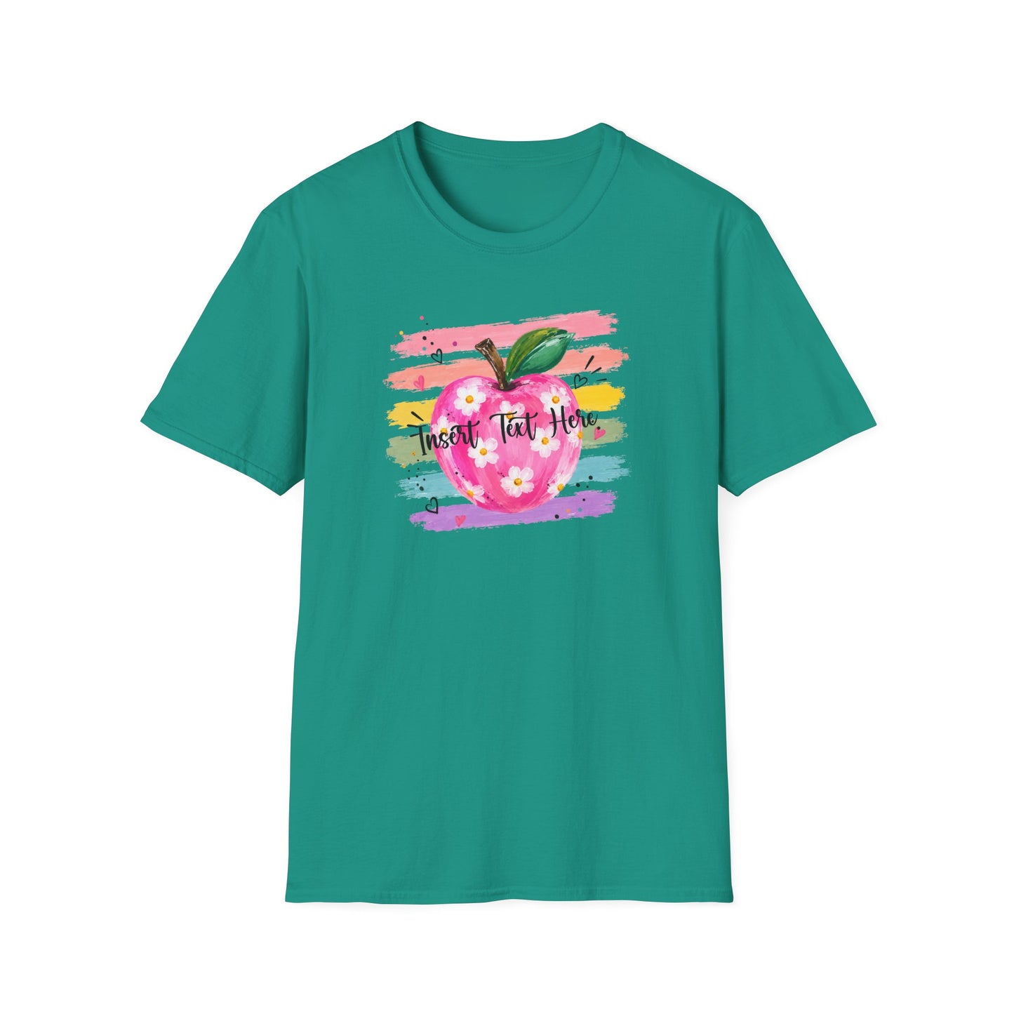 Personalized Teacher Apple Shirt | Custom Teacher Name or Grade Level Tee