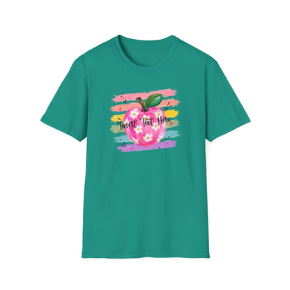 Personalized Teacher Apple Shirt | Custom Teacher Name or Grade Level Tee