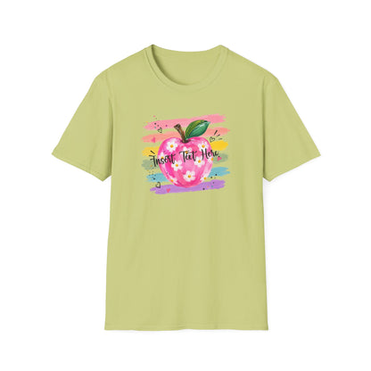 Personalized Teacher Apple Shirt | Custom Teacher Name or Grade Level Tee