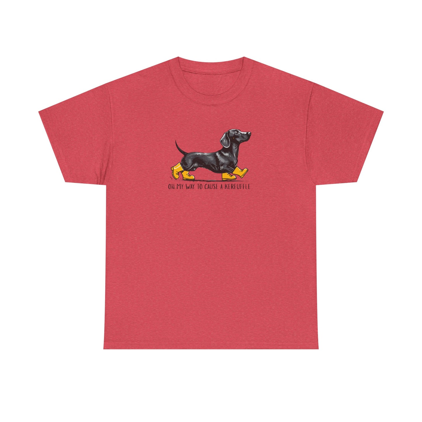 Funny Dachshund Shirt – “On My Way to Cause a Kerfuffle” Tee | Cute Wiener Dog Shirt