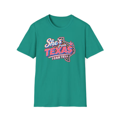 She’s From Texas I Can Tell Shirt | Retro Western Texas Graphic Tee | Southern Cowgirl T-Shirt
