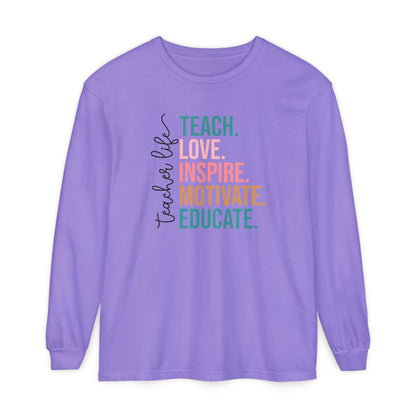 Teacher Life Long Sleeve Shirt