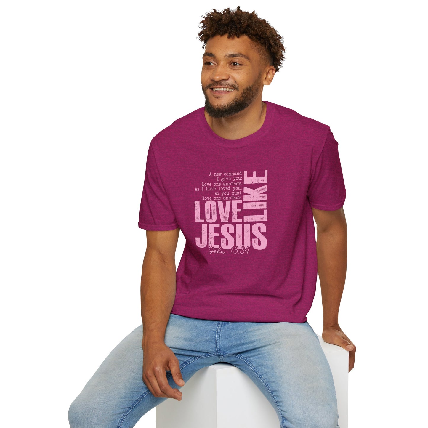 Love Like Jesus T-Shirt — Inspirational Christian Faith Tee (John 13:34)