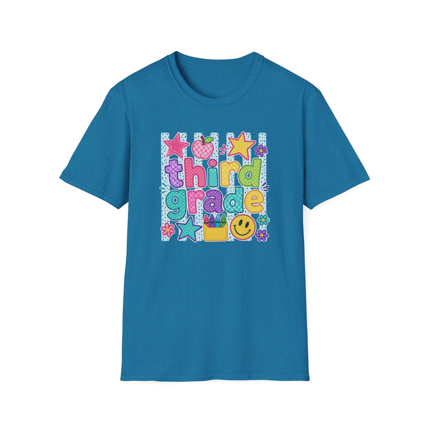 Third Grade Kids' T-Shirt — Colorful Back-to-School Cute School Spirit Tee