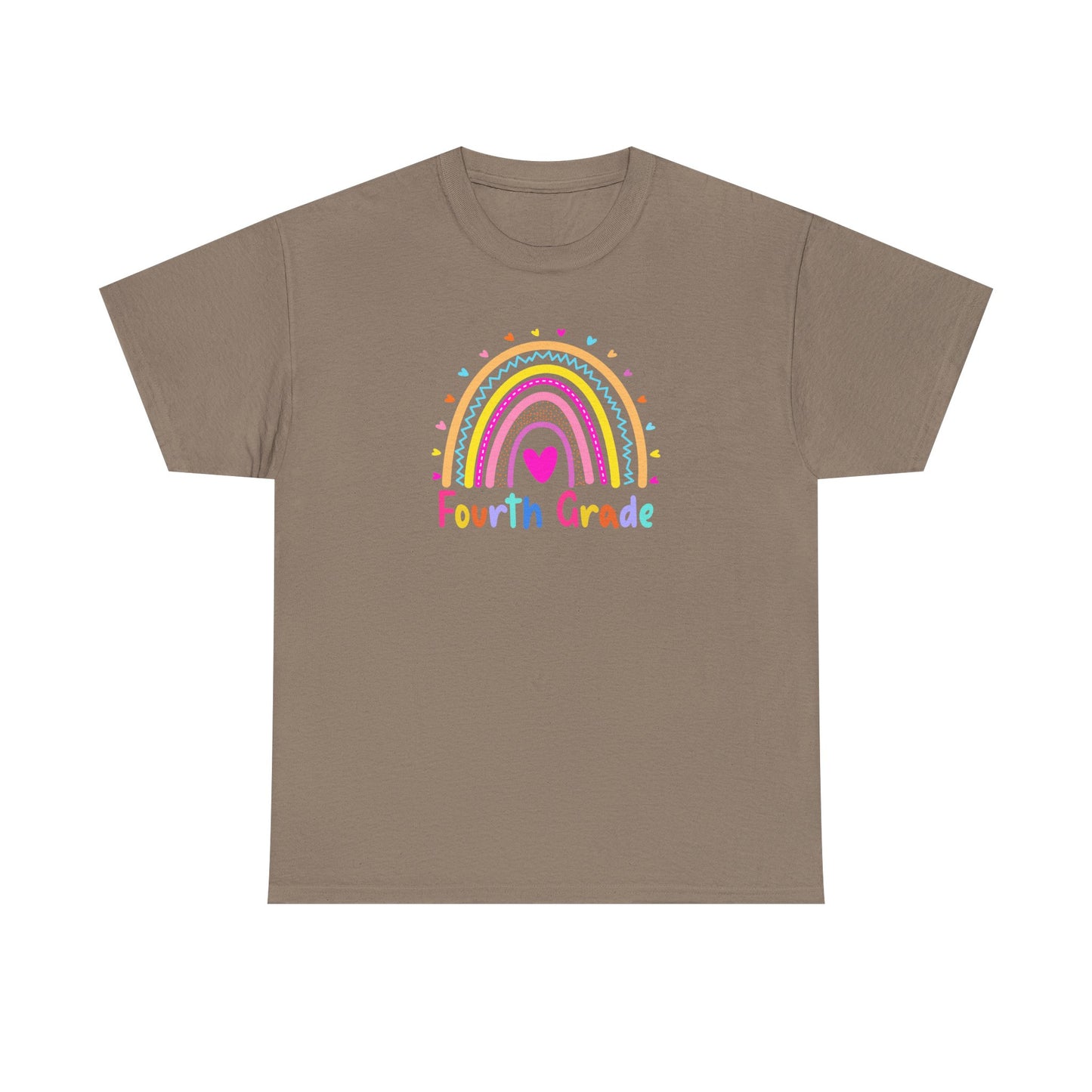 Fourth Grade Rainbow T-Shirt — Perfect for Classroom Fun
