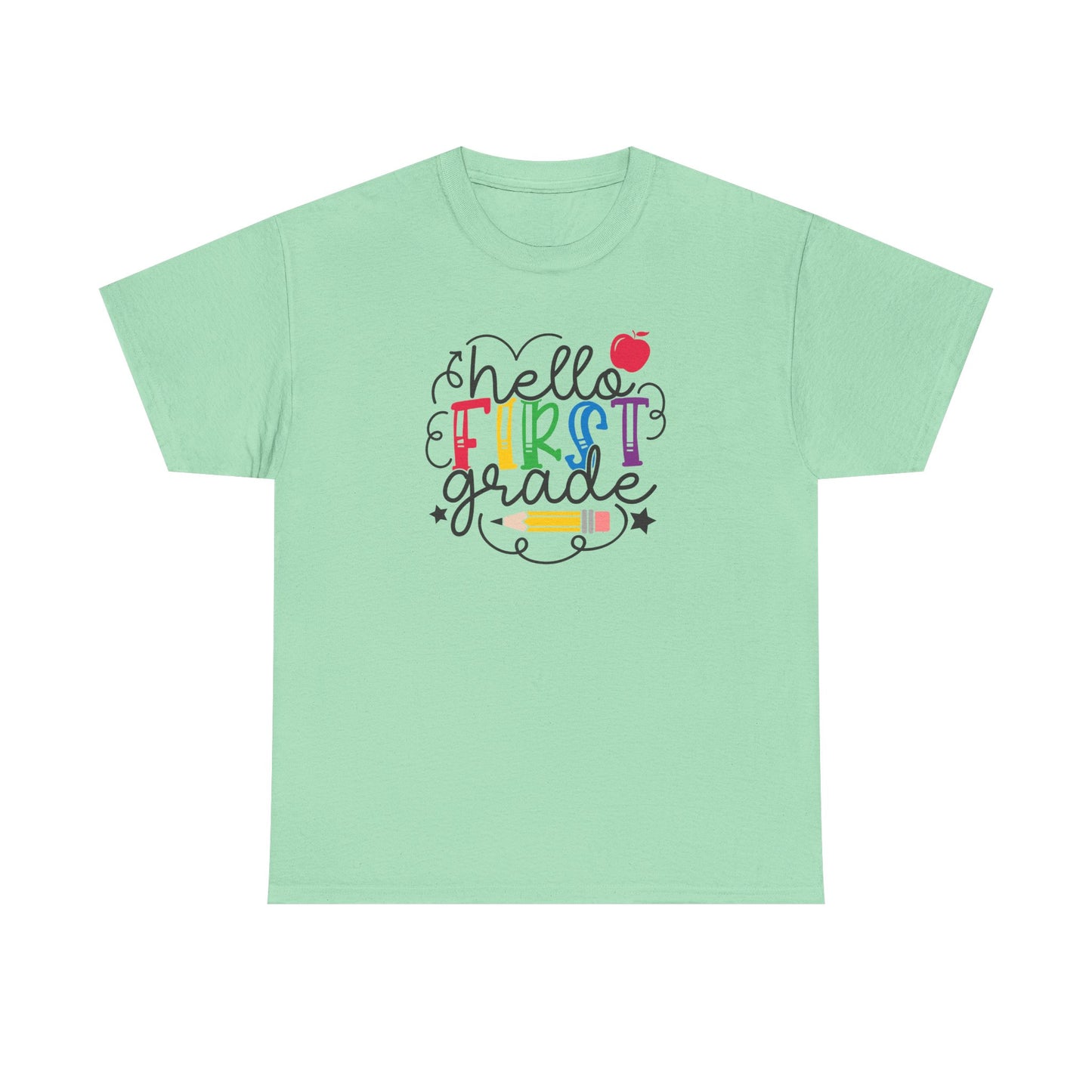 Hello First Grade Shirt 🍎
