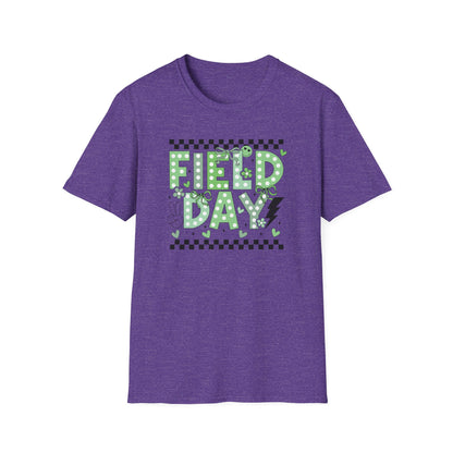 Cute Green Polka Dot School Field Day T-Shirt