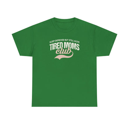 Tired Moms Club Shirt – Funny Mom Life T-Shirt – Sleep Deprived Mom Tee – Coffee Lover Gift for Moms