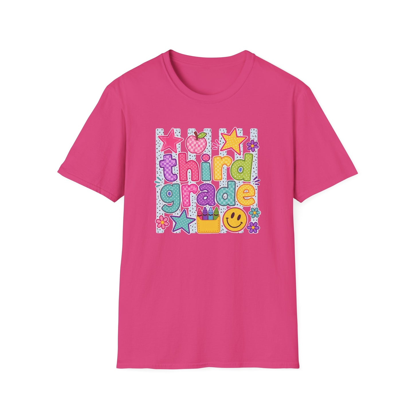 Third Grade Kids' T-Shirt — Colorful Back-to-School Cute School Spirit Tee