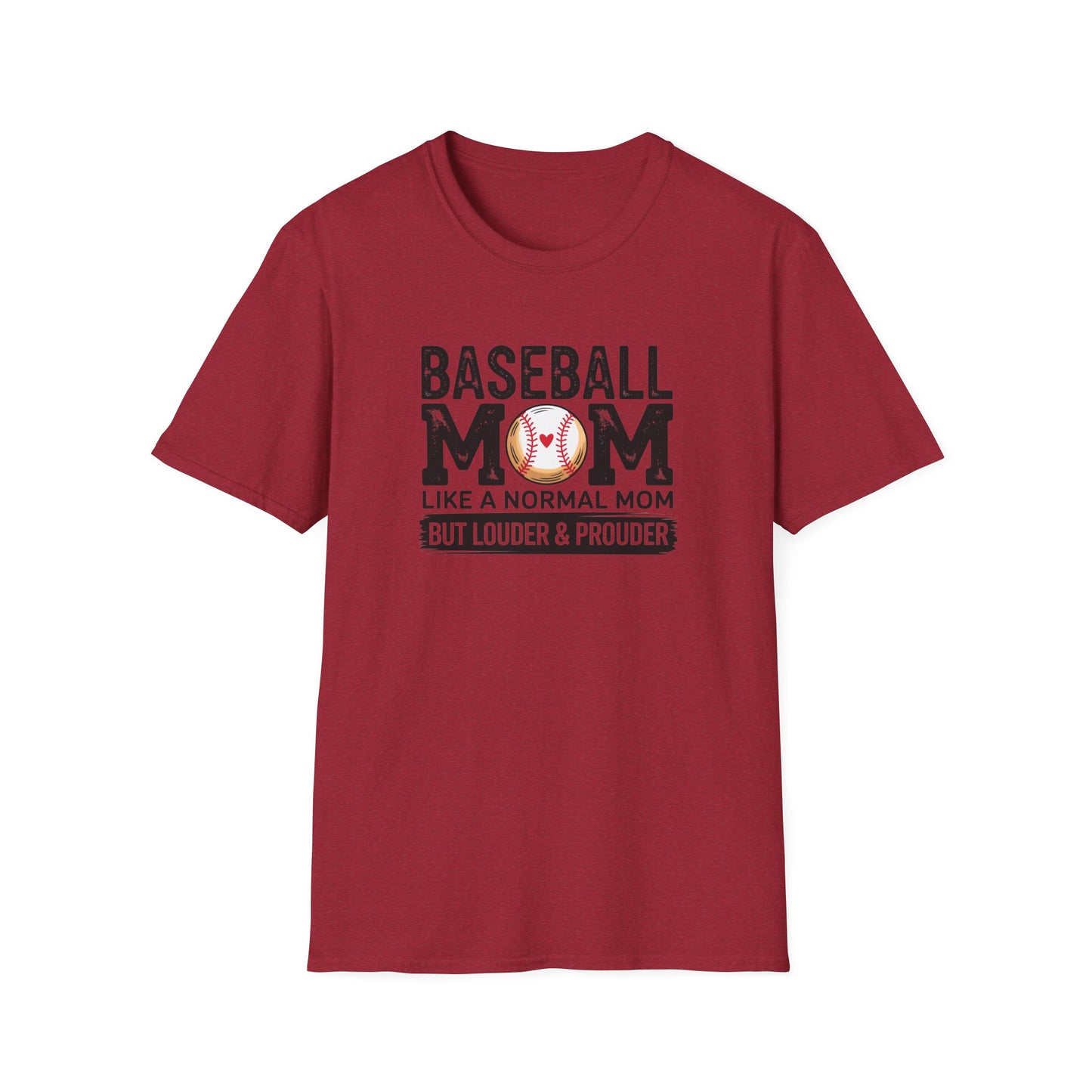 Baseball Mom Shirt – Loud & Proud Baseball Mom Graphic Tee, Funny Sports Mom Game Day Shirt, Baseball Season Fan Apparel