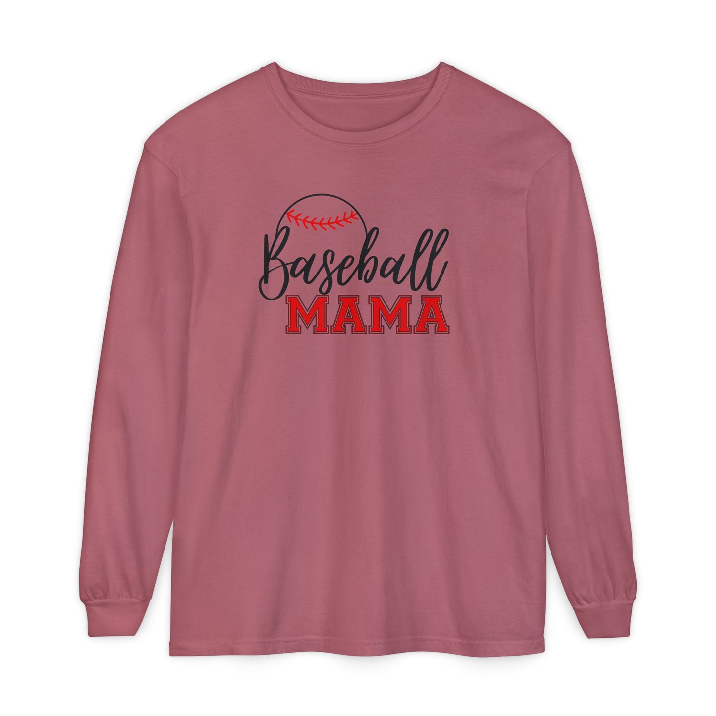 Personalized Baseball Mama Shirt – Custom Player Name & Number Back – Varsity Sports Mom Tee – Game Day Shirt