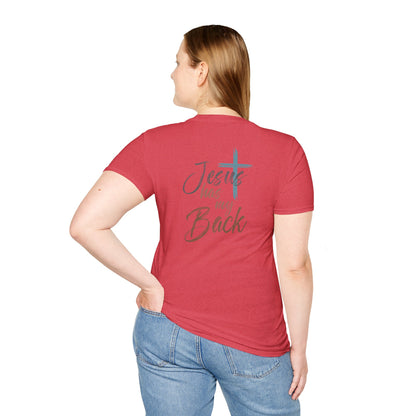 Jesus Has My Back Tee — Christian Cross Heart Graphic T-Shirt