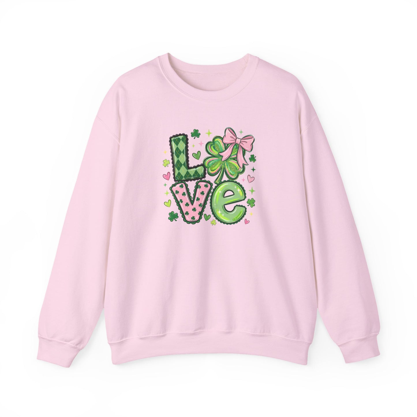 Love & Lucky Shamrock Sweatshirt – St. Patrick’s Day Cute Clover Pullover