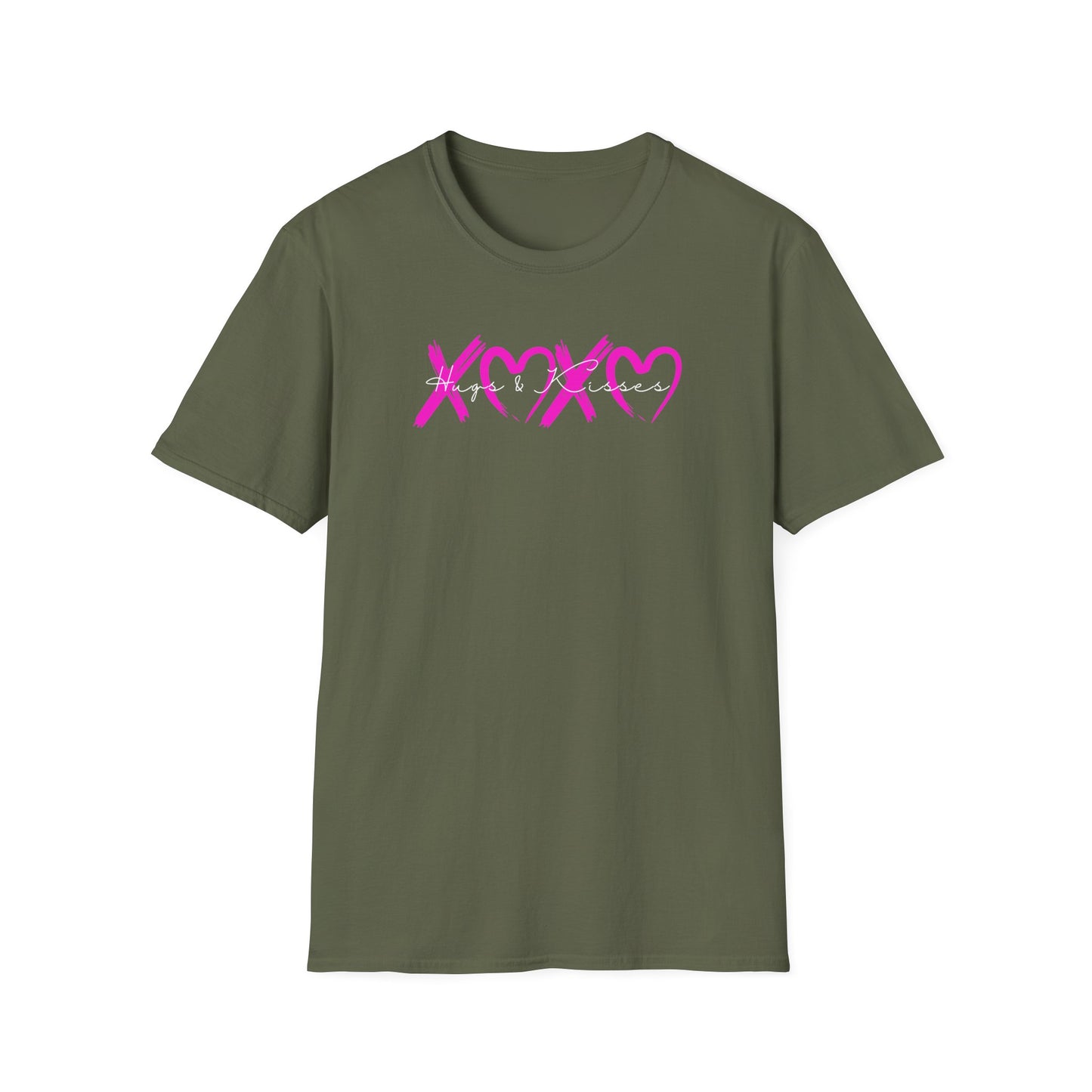 XOXO Hugs & Kisses Valentine Heart Graphic T-Shirt