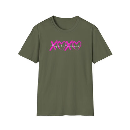 XOXO Hugs & Kisses Valentine Heart Graphic T-Shirt