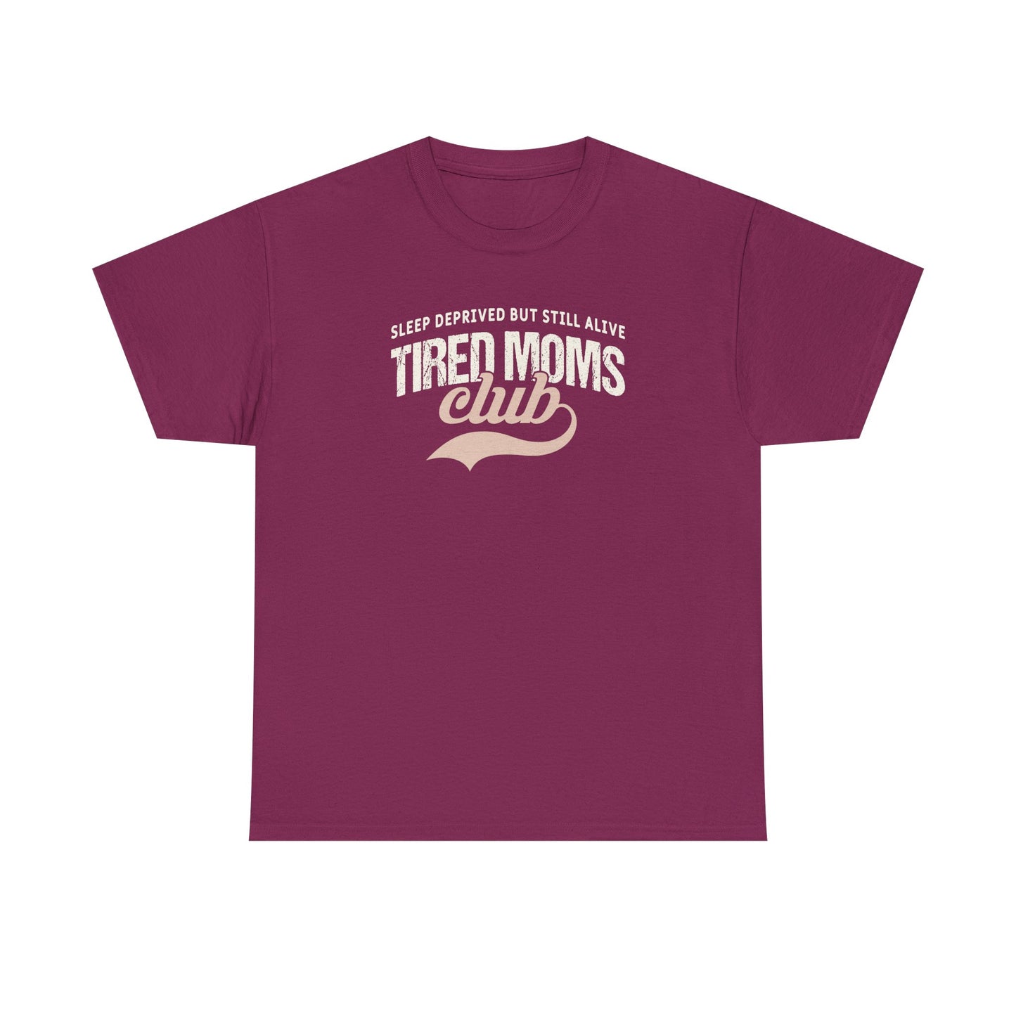 Tired Moms Club Shirt – Funny Mom Life T-Shirt – Sleep Deprived Mom Tee – Coffee Lover Gift for Moms