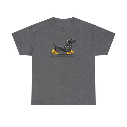 Funny Dachshund Shirt – “On My Way to Cause a Kerfuffle” Tee | Cute Wiener Dog Shirt