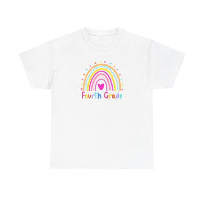 Fourth Grade Rainbow T-Shirt — Perfect for Classroom Fun