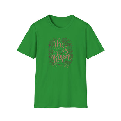 He Is Risen T-Shirt — Easter Christian Faith Tee