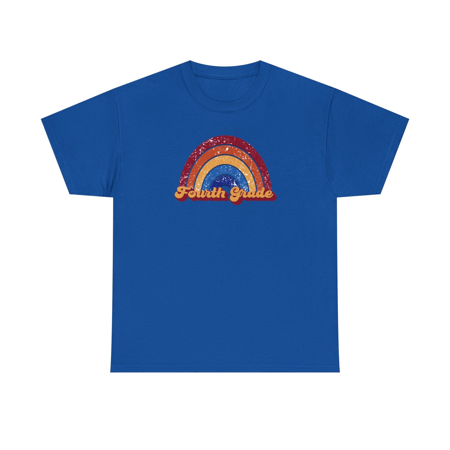Fourth Grade Retro Rainbow Shirt - Team Pick
