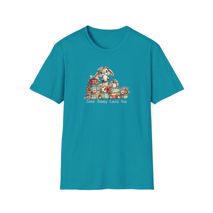 Some Bunny Loves You Shirt – Cute Easter Bunny Graphic Tee, Spring Gift Shirt, Floral Bunny T-Shirt, Pastel Easter Outfit, Women’s Easter Top