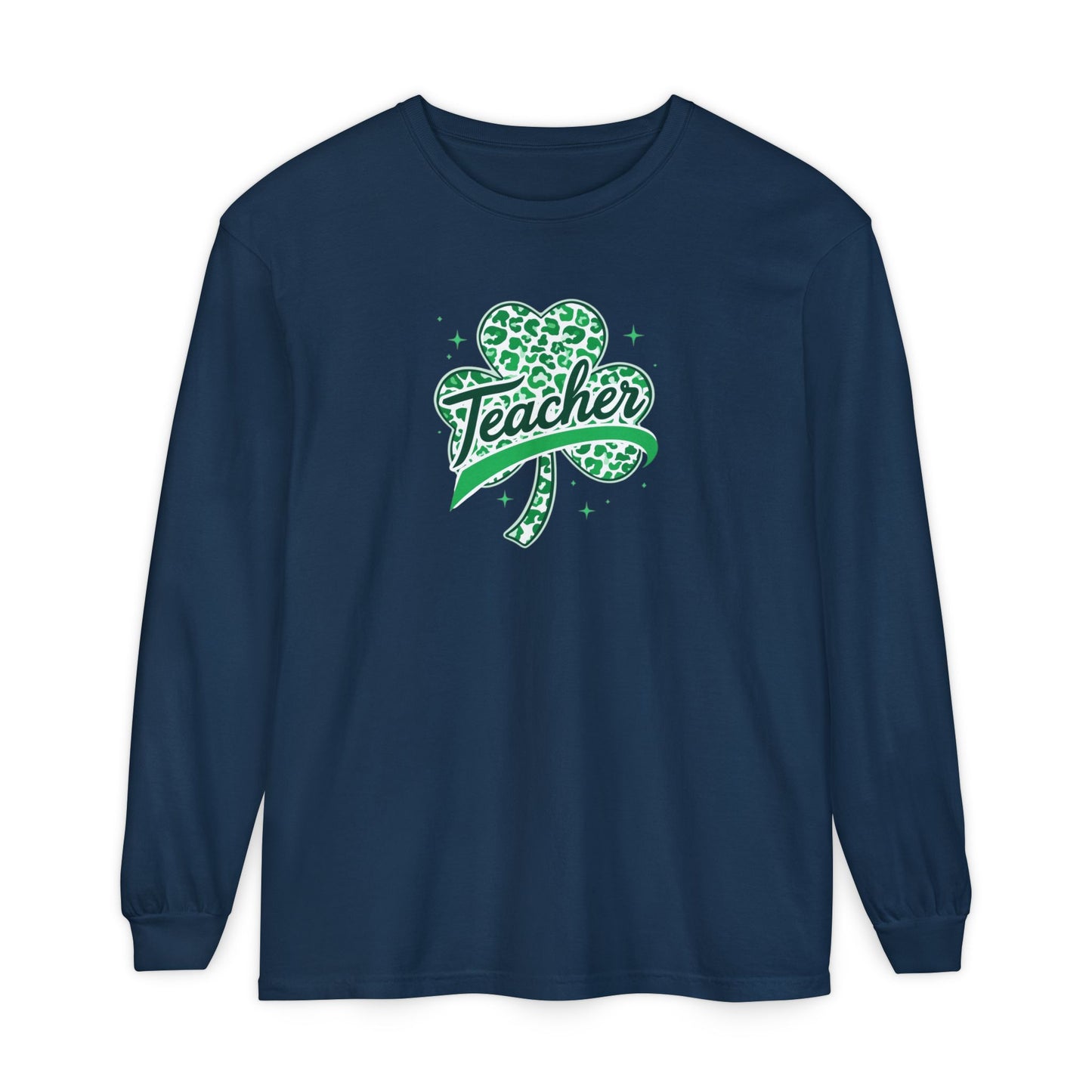 Teacher Shamrock Long Sleeve Tee